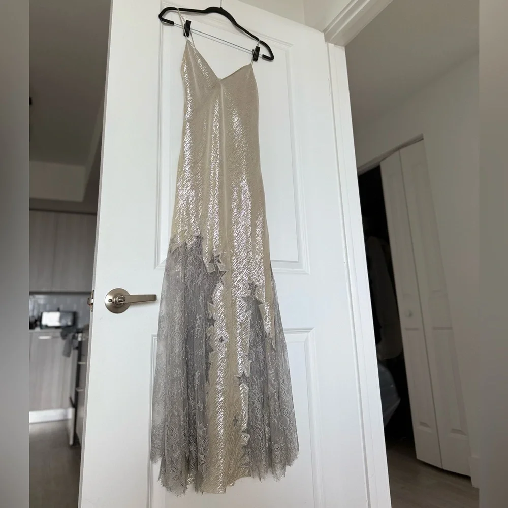 Like new Tory Burch Star Lace Slip Maxi Dress 2 $1,498